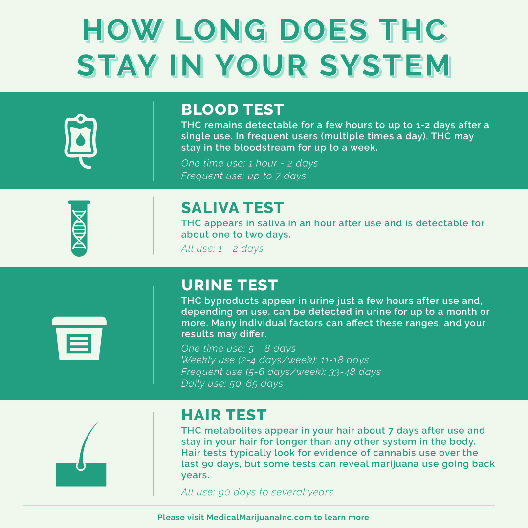 Marijuana Drug Test Detection Chart